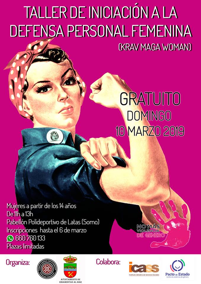cartel taller krav maga woman latas