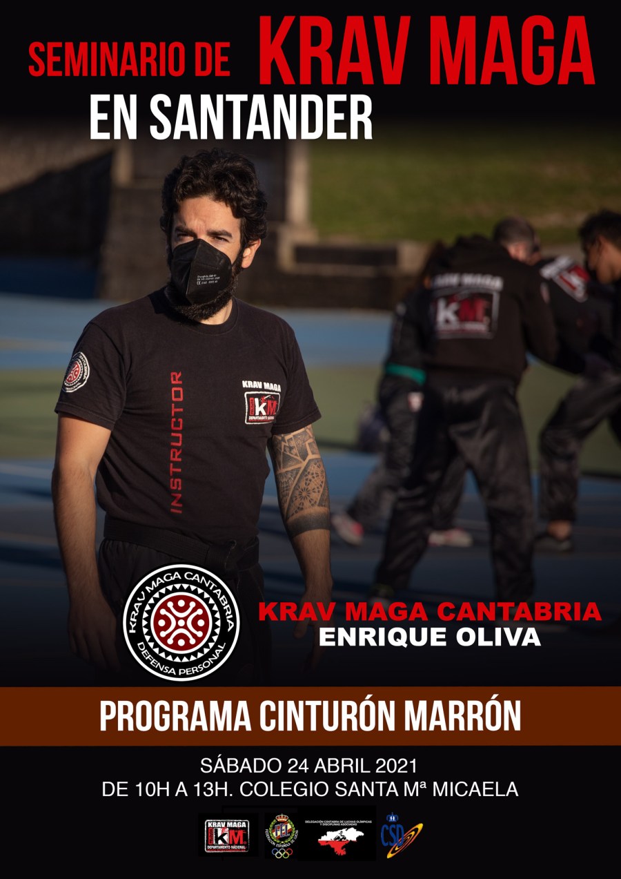 seminario krav maga santander cantabria enrique oliva cinturon marron