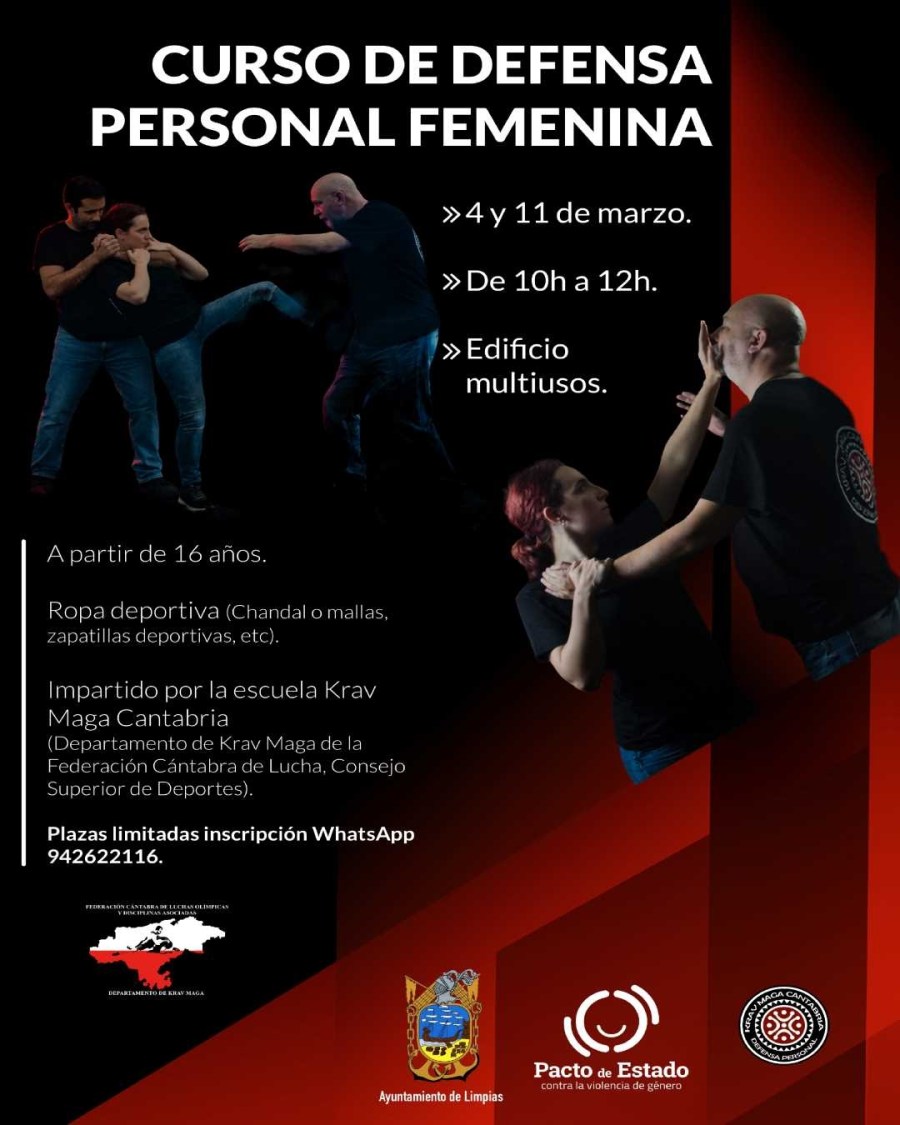 curso defensa personal femenina santander cantabria escuela krav maga cantabria