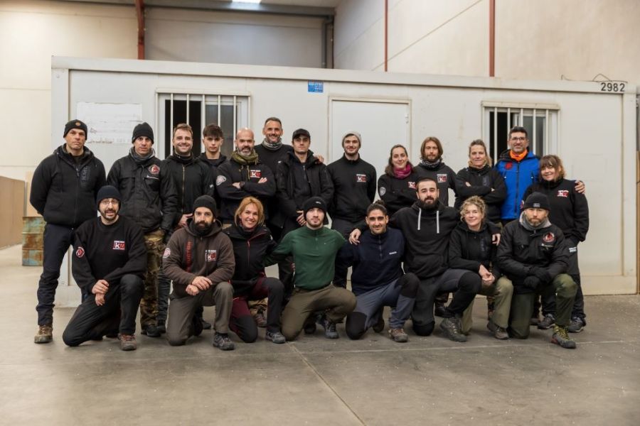 participantes en el curso de nivel 2 de krav maga militar