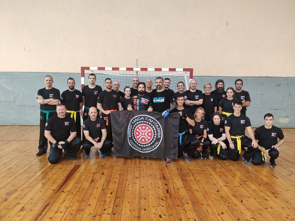 seminario de vitor martins, delegación de krav maga cantabria que asistió con Enrique Oliva