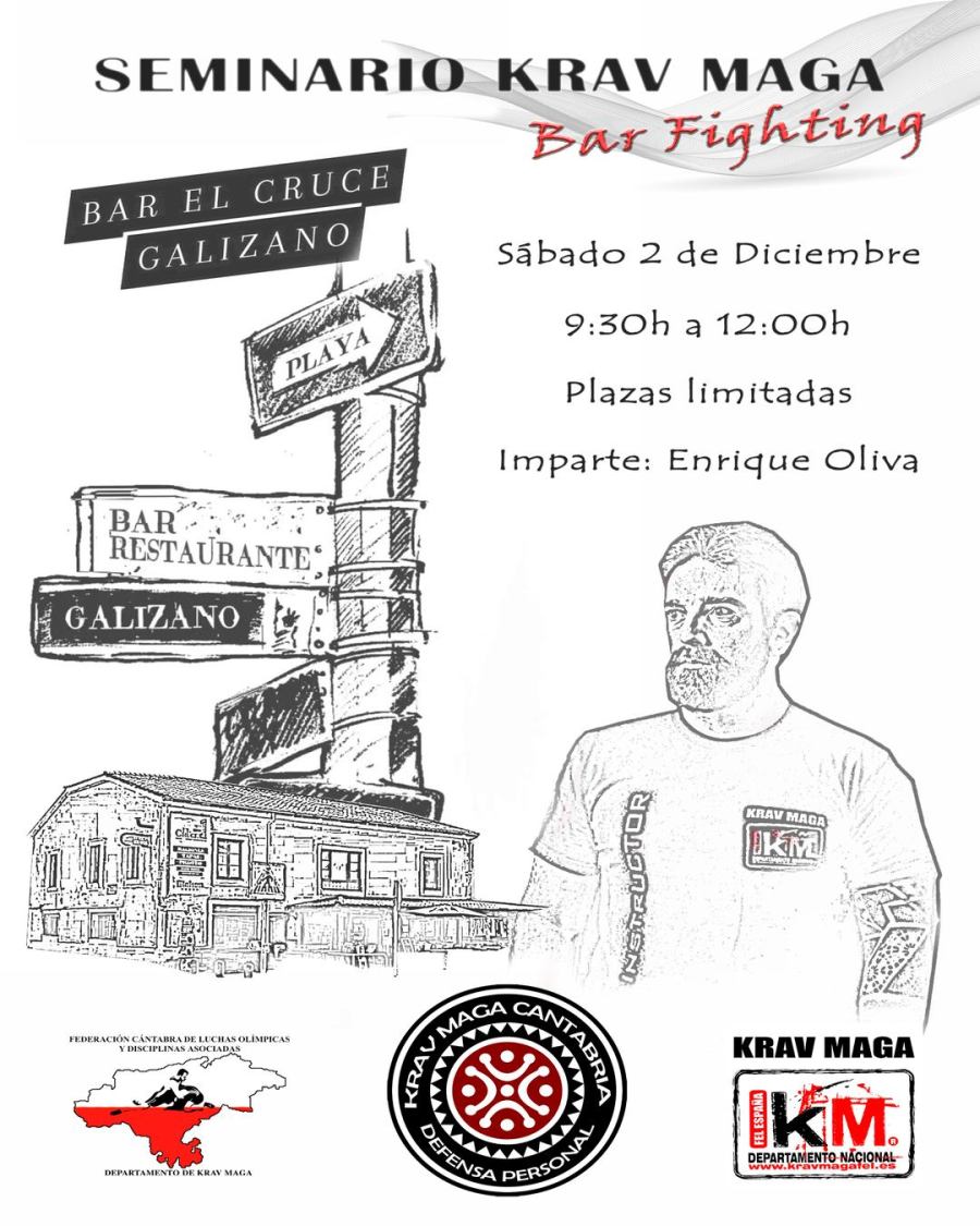 seminario krav maga entorno real bar pub discoteca cantabria enrique oliva defensa personal santander