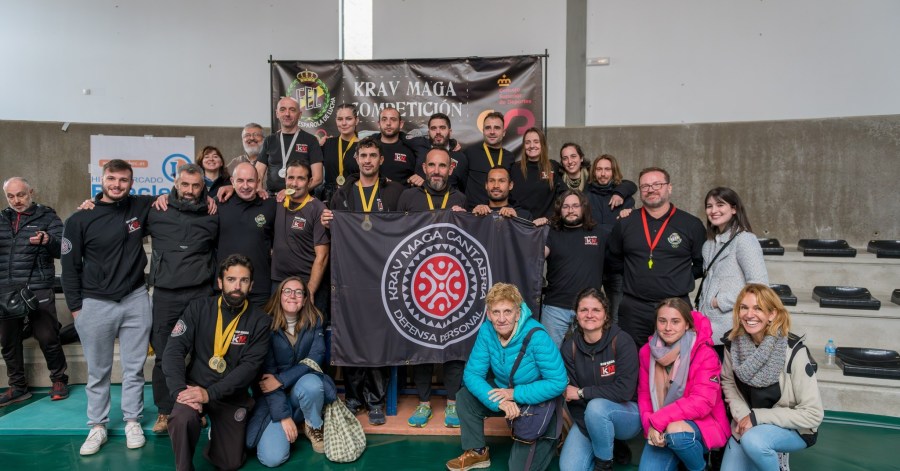 foto familia krav maga cantabria open de españa de krav maga medallas