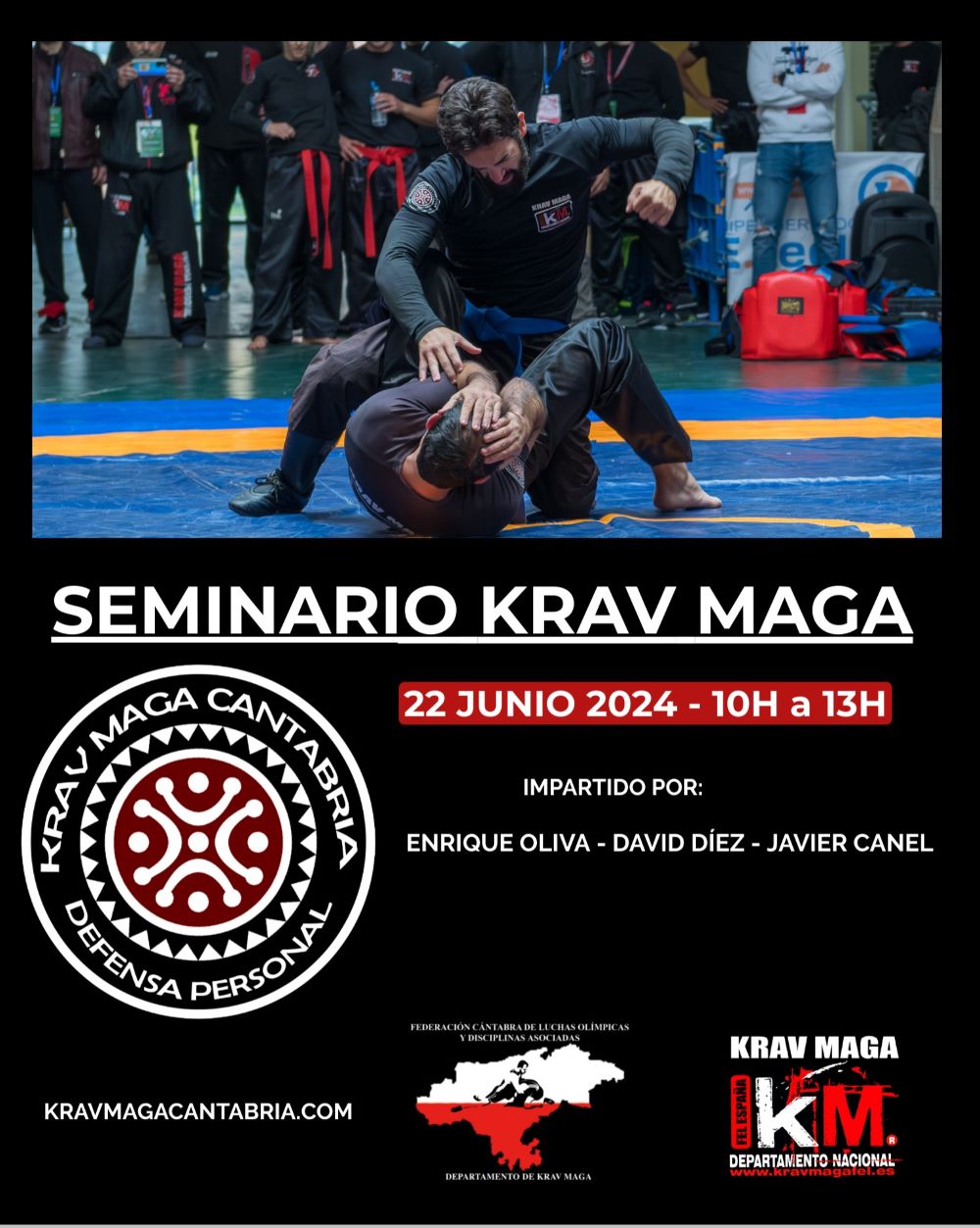 defensa personal combate cuerpo a cuerpo santander enrique oliva krav maga seminario