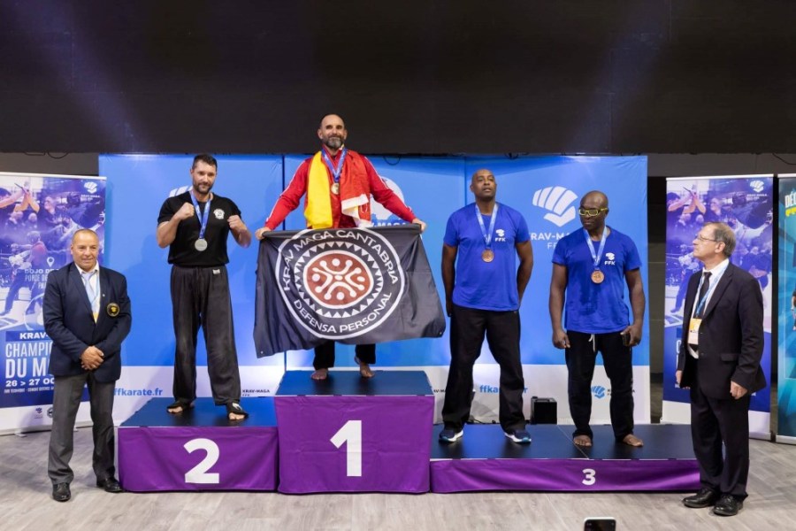 campeón krav maga cantabria medalla oro campeonato mundo krav maga francia 2024