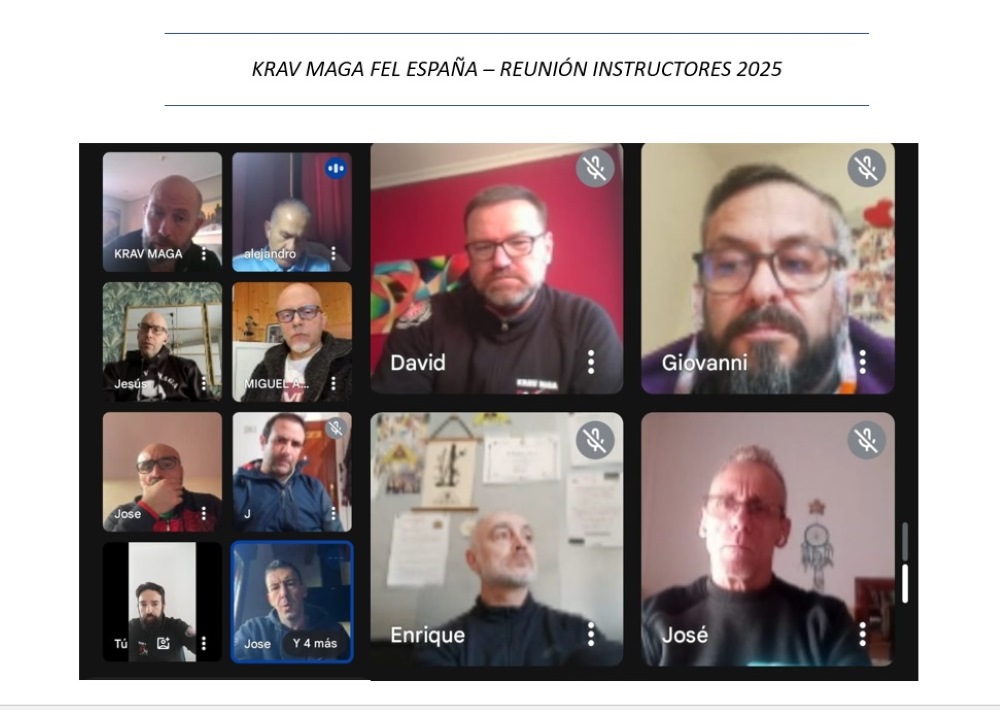 instructores departamento nacional krav maga federación española lucha